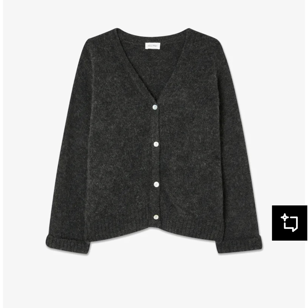 American Vintage EAST - Cardigan - anthracite chine